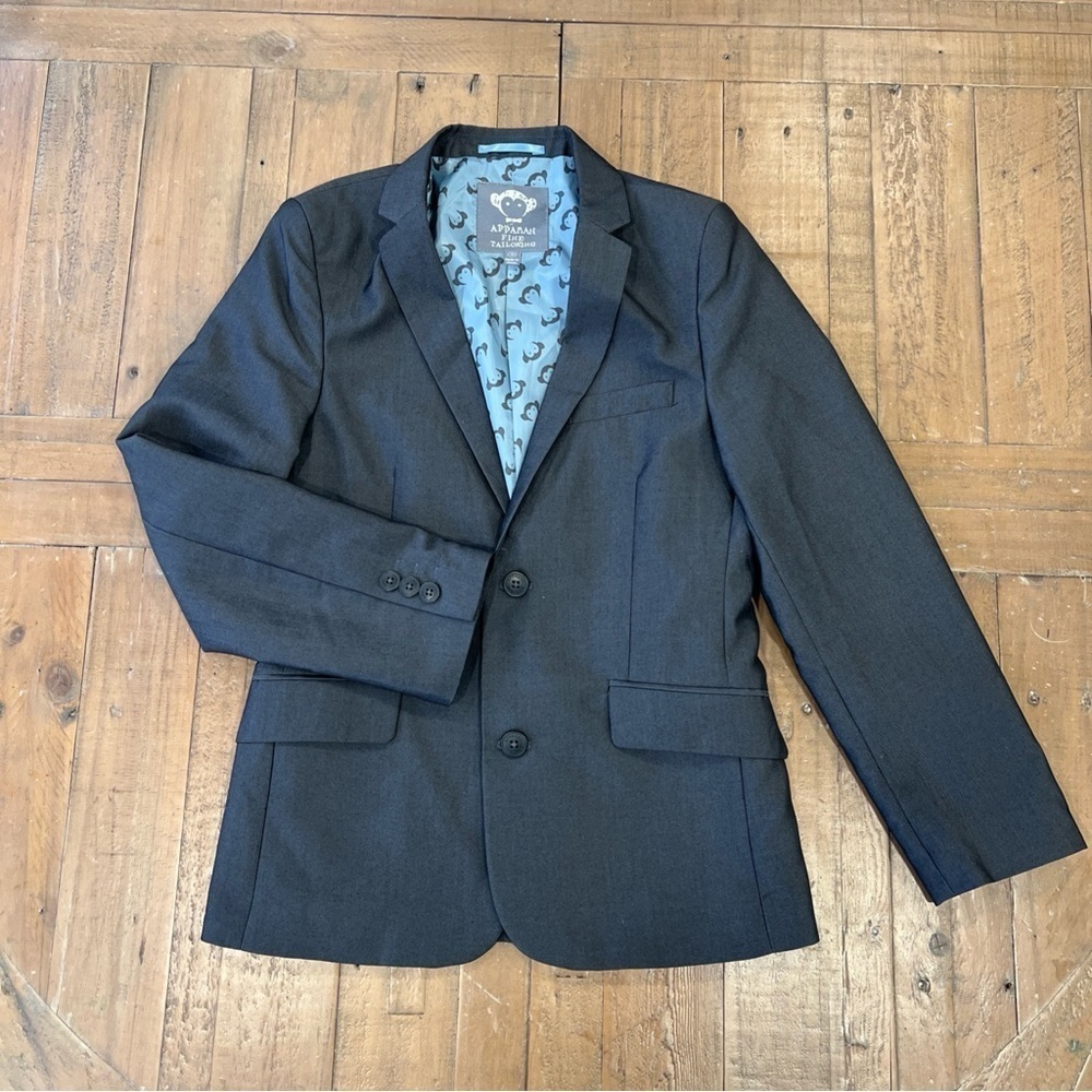 Appaman fine tailoring gray suit jacket blazer